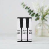 Bierflessen (goud) visitekaartje (Staand voorkant)