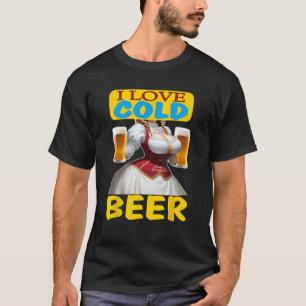 Biergarten Biertent Oktoberfest kostuum Bierdrek T-shirt