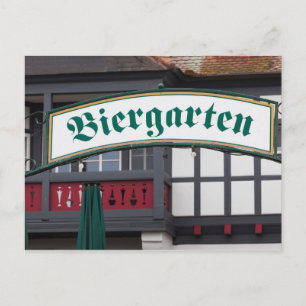 Biergarten bord, Duitsland Briefkaart