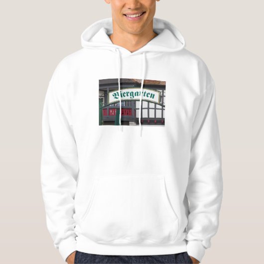 Biergarten-teken, Duitsland Hoodie (Voorkant)