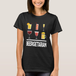 Biergetariaan Grafische Thuisbrouwerij Wijn maken T-shirt