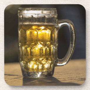 Bierglas drank close-up, India Bier Onderzetter