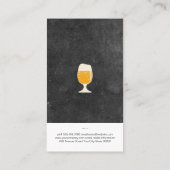 Bierglas en leisteen visitekaartje (Achterkant)