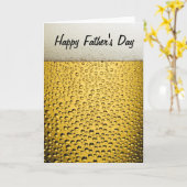 Bierglas Happy Vaderdag Kaart (Gele Bloem)