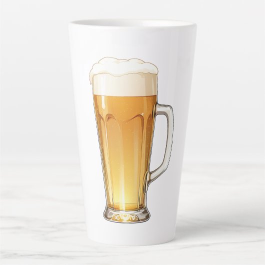 bierglas latte mok (Voorkant)