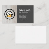 Bierglas Logo | brouwerij | houthandel Visitekaartje (Voorkant / Achterkant)