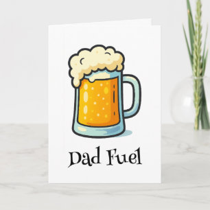 Bierglas Papa Brandstof Grappige Retro Verjaardag Kaart