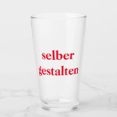 Bierglas selber gestalten glas (Voorkant)