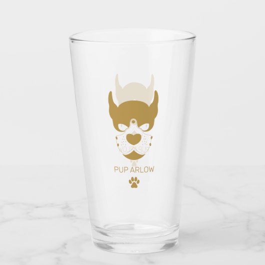 Bierglas van Puppy Play Glas (Voorkant)