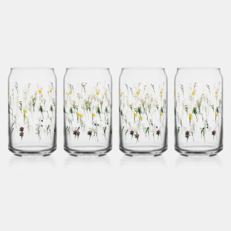 Bierglazen, Mokken & Steins bloemenmotief ontwerp Blikvorm Glas
