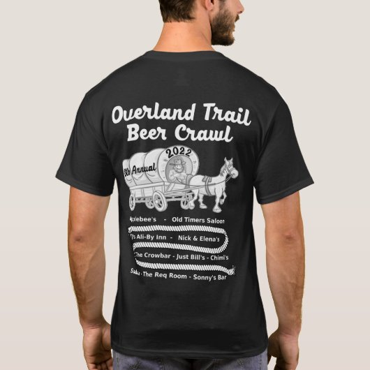 Bierkruipend 2022T-Shirt T-Shirt (Achterkant)