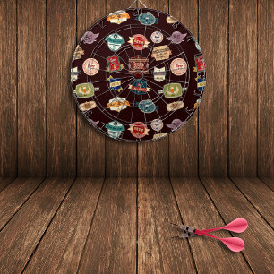 bierlabel collage dartbord