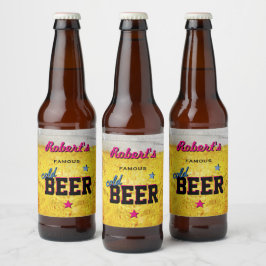 Bierlabel met jouw naam erop bier etiket