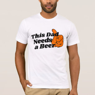 Bierliefhebber Dad Design T-shirt, Funny Need Beer T-shirt