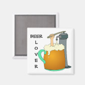 Bierliefhebber magneet (Voorkant / Achterkant)