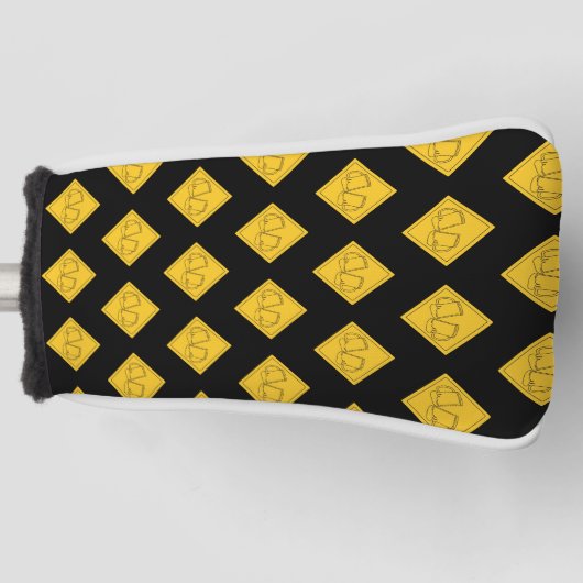 Bierliefhebbers bord golfheadcover (Voorkant)
