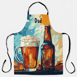 Bierliefhebbers gepersonaliseerde BBQ keuken Schort