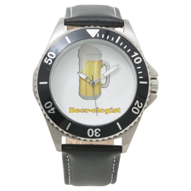 Bierliefhebbers humor horloge (Voorkant)