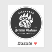 Biernhard Beren Petulant Shadows 17 oktober Sticker (Vel)