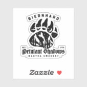 Biernhard Beren Petulant Shadows 17 oktober Sticker (Vel)