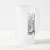 biernoteringen matglas bierpul (Voorkant rechts)