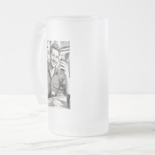 biernoteringen matglas bierpul (Voorkant links)