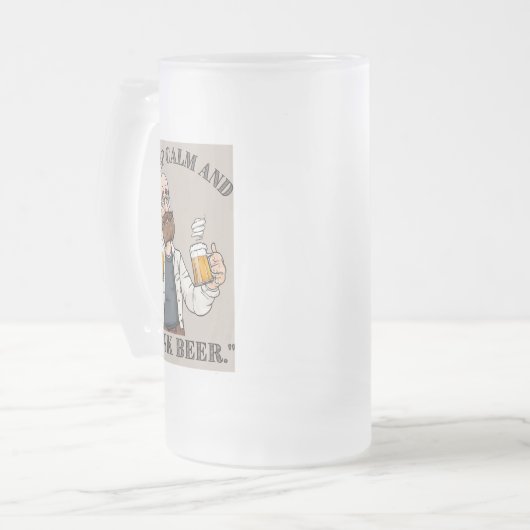 biernoteringen matglas bierpul (Voorkant links)