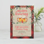 Bierparty Holiday Brewery Uitnodiging (Staand voorkant)