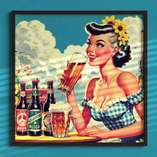 Bierpin Up Poster