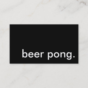 bierpong. visitekaartje