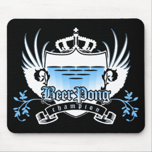 bierpongkampioen royal crest muismat
