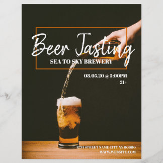 Bierproeverij Brouwerij Flyer Poster