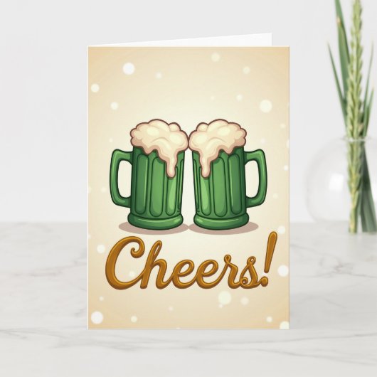 Bierpullen Feestkaart Kaart (Voorkant)