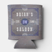 Biersalon  Home Bar Rustiek Hout Blikjeskoeler (Achterkant)