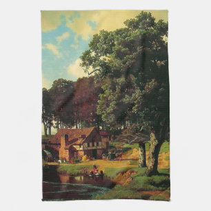 Bierstadt Albert, een bijtende Mill Theedoek