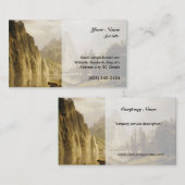 Bierstadt Albert Merced, de Yosemite-vallei Visitekaartje (Voorkant / Achterkant)