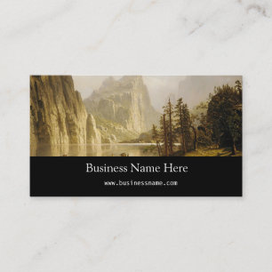 Bierstadt Albert Merced, de Yosemite-vallei Visitekaartje