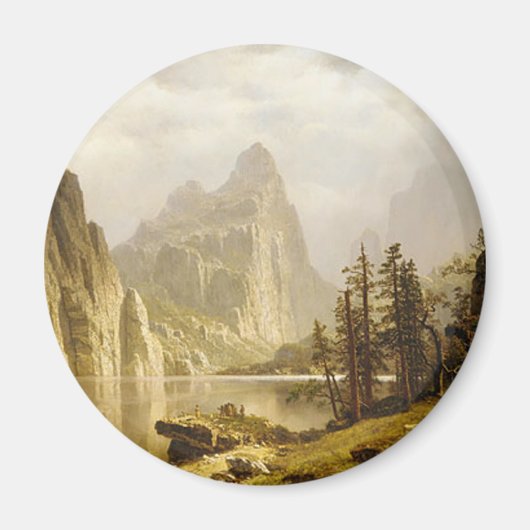 Bierstadt Albert Merced Rivier Yosemite Vallei Magneet (Voorkant)