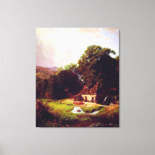 Bierstadt Albert The Old Mill Canvas Afdruk