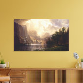 Bierstadt Among the Sierra Nevada Mountains Canvas Afdruk (Insitu (Woonkamer))