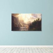 Bierstadt Among the Sierra Nevada Mountains Canvas Afdruk (Insitu (Houten vloer))