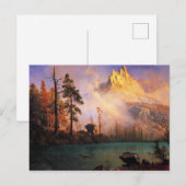 Bierstadt - bergmeer, kunstschilderij briefkaart (Voorkant / Achterkant)