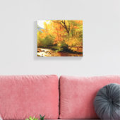 Bierstadt - Brook in Bossen, landschap Canvas Afdruk (Insitu (Woonkamer))