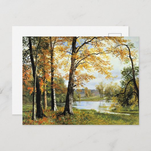 Bierstadt - Een rustig meer Briefkaart (Voorkant / Achterkant)