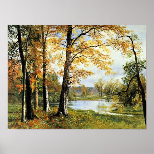 Bierstadt - een stil meer, poster (Voorkant)