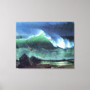 Bierstadt - Emerald Zee, bekende schilderij, Canvas Afdruk