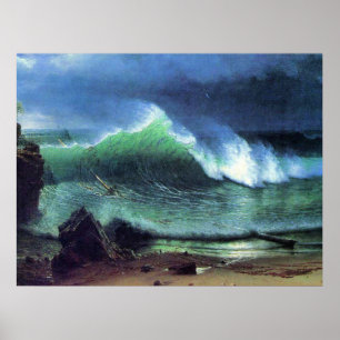 Bierstadt - Emerald Zee, fijn kunstschilderij, Poster