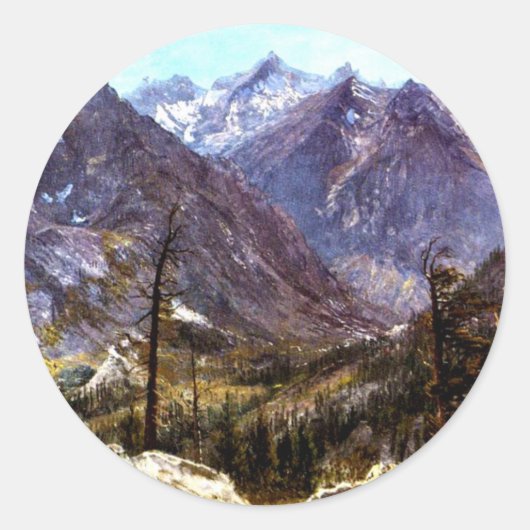 Bierstadt - Estes Park, Colorado, Ronde Sticker (Voorkant)