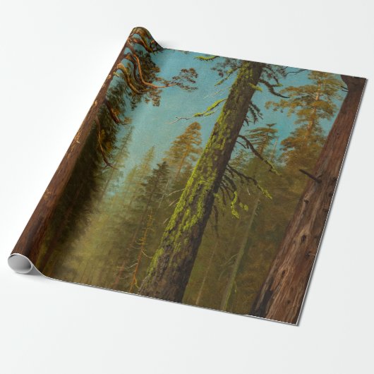 Bierstadt Giant Sequoia Forest Painting Cadeaupapier (Uitgerold)