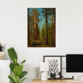 Bierstadt Giant Sequoia Forest Painting Poster (Thuiskantoor)